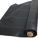 TEXALAN(R) Flat Weave Woven Weed Barrier Landscape Fabric - Weed Block - Garden Fabric Roll - Commercial Weed Control Fabric - Weed Barrier Cloth(4FTX250FT)