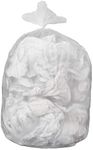 Amazon Basics 55 Gallon Trash Bags, Garbage Bags, 1.2 MIL, Unscented, Clear, 50 Count (Previously AmazonCommercial brand)