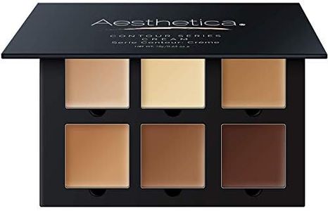 Aesthetica Cosmetics Cream Contour and Highlighting Makeup Kit - Contouring Foundation/Concealer Palette - Vegan & Cruelty Free - Step-by-Step Instructions Included