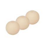 Amazon Basics - Glow Toy Dog Balls, 6.35 cm (3-Pack), Beige