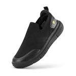 FitVille Plantar Fasciitis Shoes for Men Extra Wide Orthopedic Shoes for Foot Pain Relief - BriskWalk, Black, 9.5 X-Wide