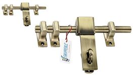 ARRI Shoppeble Eros 12 Inches Single & Double Door Aldrop,Door Latch,Aldrop for Door,Door Fitting Kit,Door Accessories,Aldrop,Latch,Fancy Aldrop,Door Accessories Brass Antique Finish Pack of 2 Pieces