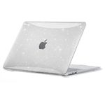 EooCoo Sparkly Case compatible for M3 M2 Macbook Air 13.6 inch A3113 A2681 with Touch ID, 2022 2024 Release, Plastic Hard Shell, Smooth Shiny Surface, Glitter Crystal