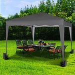 MCC - 3x3m Pop-up Gazebo Waterproof Outdoor Garden Marquee Canopy NS (Grey)