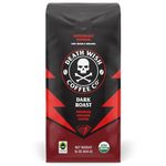 DEATH WISH COFFEE Dark Roast Coffee Grounds [16 oz.] Extra Kick of Caffeine, USDA Certified Organic, Fair Trade, Arabica, Robusta (1-Pack)