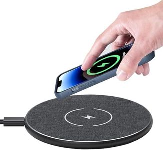 Wireless Charging Pad 30W, 30W Fast Wireless Charger Compatible with iPhone 17/16/15/14/13/12/11, Samsung Galaxy S25/S24/S23, AirPods and Galaxy Buds. (No AC Adapter)