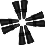 8 pcs of Wine Stoppers, CNYMANY Reusable Silicone Beverage Bottle Sealer Replacement with Grip Top for Cork to Keep The Wine Fresh - Black