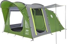Coleman Oak Canyon 4 BlackOut Tent | 4 Man Family Tunnel Tent with 2 Special Darkened Bedrooms and Living area | 4 Person Camping Tent | 4500mm Waterproof | Sewn-in Groundsheet