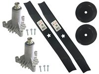 Raisman LT1000 42" Deck Rebuild Kit Replaces 130794 Deck Spindles, 134149 Mulching Blades, 129861 Pulleys