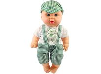 Ladli Baby Boy Doll Cute Soft Body Toy for Kids in Green Dress Doll Realistic Looking (Green)