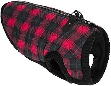 Gooby Fashion Vest Check, Red, Large