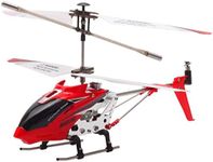 POCO DIVO S107H Altitude Hold 2.4Ghz RC Helicopter One-Key Launching/Landing Beginner Flight Mini 3CH Metal Gyro Heli, Red