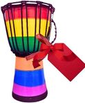 B.N.D TOP Rainbow Djembe Drum 6"x12