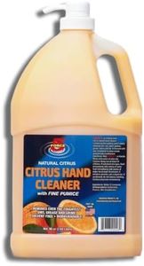 Force 5 Citrus Hand Cleaner With Fine Pumice. Orange Pumice Lotion Hand Cleaners, Citrus, Bottle with Pump. Will Not Dry Out Hands. 96oz, Appealing orange-citrus scent