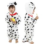 Doladola Baby Boy's Girl's Rompers Animal Hooded Onesie Toddler's Jumpsuits Autumn Winter Outfits(12-18 Months,Dog)