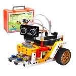 OSOYOO IOT Building Block Robot car kit for Arduino as Toy Gift for Kids Teenagers Adults to Learn Program Electronic Circuits IOT Mechanical