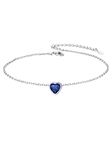 Women's September Birthstone Anklet - 925 Silver Anklet for Women and Girls