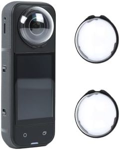 UTEBIT X5 Premium Lens Guard for Insta 360 X5, 9H Hardness High Transparency Tempered Glass Lens Protector Multi-Coated Camera Anti-Scratch Lens Cap Kit for Insta 360 x5 Accessories