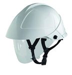 Helmet with Integrated Face Shield White