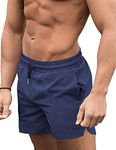 COOFANDY Men's Beach Shorts Bathing Suit Fashion Square Cut Boxer Briefs