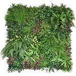 Tuda Grass Direct Artificial Living Green Wall Panel Decoration for Indoor & Outdoor Realistic Plastic Plants - 1m X 1m - Supreme