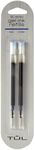 TUL Gel Pen Refills, Medium Point, 0.7 mm, Blue Ink, Pack of 2 Refills