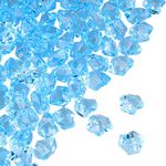 PMLAND Light Blue Acrylic Ice Rocks Crystals Cubes Gems 3 lbs Bulk Bag for Vase Filler, Table Scatter, Home Party Event, Arts Crafts, Decoration Display Idea