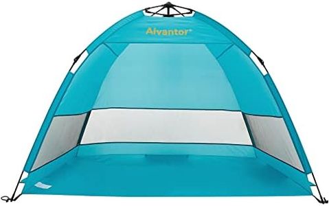 Alvantor Beach Tent Coolhut Plus Beach Umbrella Sun Shelter Cabana Automatic Pop Up UPF 50 Sun Shade Portable Camping Hiking Canopy Easy Set Up Light Weight Windproof Stable 2-3 Person