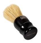 Pink Woolf Boar Shaving Brush for Men with Black Acrylic Handle, Transform Your Daily Shaves with a Razor and Shaving Cream, Make Thick Lather and Exfoliate Your Face - 25mm Knot