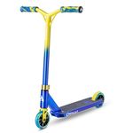 Chilli Pro | All Star Jumpstart Scooter | Premium Stunt Scooter for Beginners to Intermediate Riders | Ages 5+ | Universal HIC Compression | Blue/Yellow | Size: Medium
