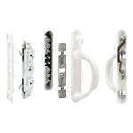 Prime-Line Products C 1308 Patio Door Handle Set, White, Mortise System, Right Hand