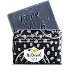 Detoxifying Charcoal Face Wash Bar, Facial Cleanser with Activated Charcoal, Charcoal Soap with Coconut Milk & Bentonite Clay, Scented with Tea Tree & Lavender Essential Oils, 75g - The Natural Spa