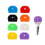 Key Cap Cover Set, 16 Pcs Plastic Key Cap Identifiy Cover Tags for Easy Identifying Key, Protect Keys (Mixed Color)