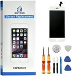 Sintron OEM LCD Screen Replacement - for iPhone 5 4" White LCD Display Touch Screen Digitizer Assembly Repair Replacement Including Free Tools (for iPhone 5, White)