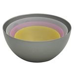 Jaypee Plus Plastic Mixing Bowl, Set of 4 Mixing Bowl for Kitchen (2800+2000+1200+800) ml,Big Size Bowl BPA Free Multicolour