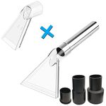Happy Tree Universal Fit All Shop Vacs with1-1/4 &1-7/8'' & 2-1/2'' Adapters Large Small Clear Extractor Accessory for Upholstery Carpet Cleaning Car Detailing, Vac Extraction Attachment (CCLS5C)