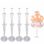 SoftcuteLee Table Balloon Stand Kit Table Decorations Balloons Tree Stand Base Party Table Desktop For Birthday, Baby Shower, Wedding, Graduation, Party Decorations - 4 Set