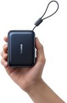 Baseus AC22 Mini Powerbank 20000 mAh, 45 W PD Power Bank Small with Integrated USB-C Cable, External Mobile Phone Batteries in Pocket Size for iPhone 17/16/15, Samsung S26/S25 Ultra, iPad, Pixel 10/9
