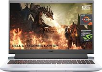 2022 Newest Dell G15 Gaming Laptop, 15.6" FHD 120Hz Display, AMD Ryzen 7 5800H 8-Core Processor, GeForce RTX 3050 Ti, 32GB RAM, 512GB SSD, Webcam, HDMI, Wi-Fi 6, Backlit KB, Windows 11 Home, Grey