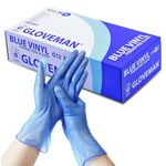 K-MART Gloveman Blue Vinyl Disposable Gloves (Box of 100) (Medium)