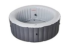 Mspa Round Inflatable Spa Hot Tub with AirJet Massage UVC Sanitization Technology, ANTI-ICING System, Plug And Play Tech, 6 Person