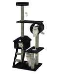 Go Pet Club F44 60-Inch Cat Tree Condo Furniture, Black