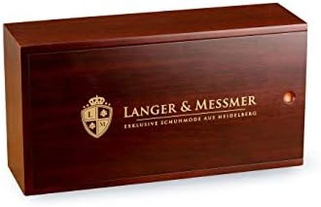 Langer & Messmer scatola in legno Mannheim per organizzare tutti i prodotti necessari per la cura e la pulizia delle scarpe, senza contenuto