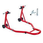 Donext Motorcycle Stand 850LB Sport Bike Rear Wheel Lift Swingarm Paddock Stands Red, U+L