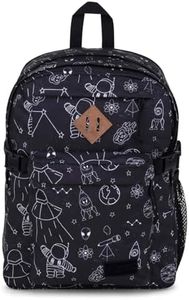 JanSport Main Campus Backpack - Travel, or Work Bag w 15-Inch Laptop Sleeve and Dual Water Bottle Pockets, Cosmic City