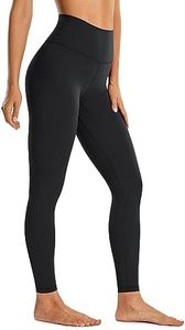 CRZ YOGA Women's Brushed Naked Feeling Polainas De Entrenamiento 71cm - Talle Alto Pantalones De Yoga Negro 42