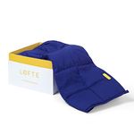LØFTE Weighted Blanket - 6.8kg Anxiety relief Weighted Blanket for Adults, 100% Cotton Double Bed Throw for Sleep Aid, Stress Relief - Heavy Blanket in Blue