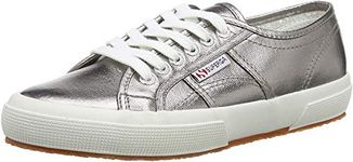 Superga Women's 2750-cotmetu Low Top Sneakers, Grey, 3 UK