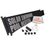 Sunquest Solar Pool Heater Panels - 2 (2ft x 20ft) collectors w/Hose Adaptors - Solar Water Heater for above Ground & Inground Pools - DIY-Tube on Web Design Panel-Polypropylene UV Resistant