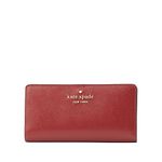 Kate Spade New York Staci Large Slim Bifold Wallet In Red Currant, Red, large